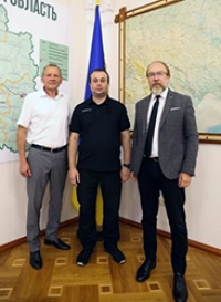 Сергій Борзов та президент Торгово-промислової палати України Геннадій Чижиков обговорили можливості експорту зерна з Вінниччини через сусідню Молдову та Румунію
